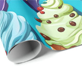 アイスクレカラフルームズ ラッピングペーパー (ロールコーナー)