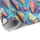 アイスクレカラフルームズ ラッピングペーパー (ロールコーナー)