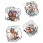 アイスクールキューブパーティーフォトカスタムカットビニールシール シール (正面)