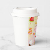 アイスクールクリームガールバースデー紙カップ2。 紙コップ (右)