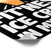 アイスクールクリームコスメ男性へットウィメンズデザートアイスC ポスター (角)