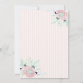 アイスクールクリームサボスストライプの誕生日 招待状 (裏面)