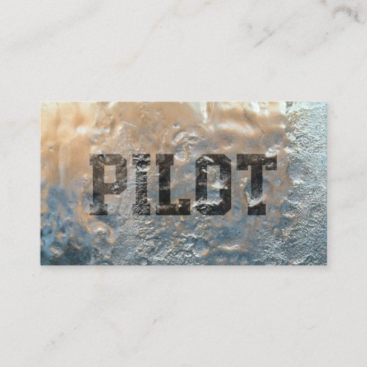 アイスクールパイロット凍ってい/アビエーター名刺 名刺 (正面)