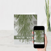 アイスグリーンパインブランチハッピーウィンター至 カード