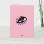 アイスケッチ文字グリーティングカード カード (裏面)