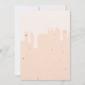 アイスケーキ、コーンの誕生日招待状 招待状 (裏面)