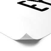 アイスケーターおもしろいアイススケートで滑るパン ポスター (角)