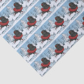 アイスケーティングニューファンドランド子犬の冬ワンダーランド 薄葉紙 (詳細)