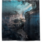 アイスケーブインテリアシーニック シャワーカーテン (正面)