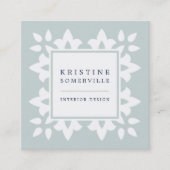 アイスコーアクア |モロッコの幾何学模様 スクエア名刺 (正面)