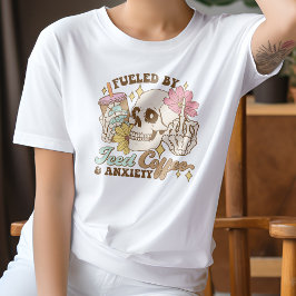 アイスコーヒおもしろいーと不安に煽られる Tシャツ