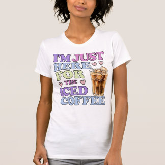アイスコーヒおもしろいー好き引用文Tシャツ Tシャツ