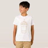アイスコーヒカップアート Tシャツ (正面フル)