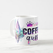 アイスコーヒクイーンコおもしろいーヒーラバーマグ コーヒーマグカップ (正面左)