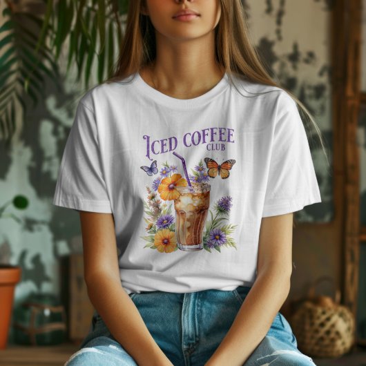 アイスコーヒクラブヴィンテージ蝶 Tシャツ