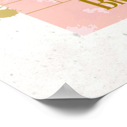 アイスコーヒゲストチェックレシートコーヒーバー愛好家 ポスター (角)