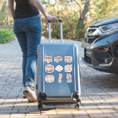 アイスコーヒスティッカーかわいい シール (スーツケースインサイチュ)