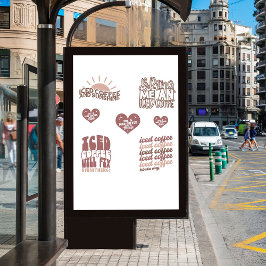 アイスコーヒスティッカーは可愛いグルービーパック シール