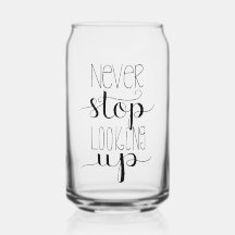 アイスコーヒストップーグラスを見上げていない