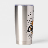 アイスコーヒパーソナライズされたー 保温保冷タンブラー (背面)
