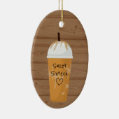 アイスコーヒパーソナライズされたーSweet sixteenクリスマス セラミックオーナメント (右)