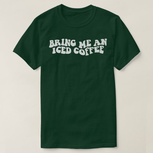 アイスコーヒーおもしろいことわざ・コーヒー好き Tシャツ (デザイン正面)