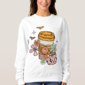 アイスコーヒーが死んだハロウィーンから戻ってくる スウェットシャツ (正面)