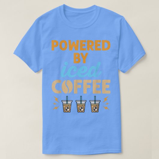 アイスコーヒーで動く Tシャツ (デザイン正面)