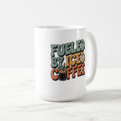 アイスコーヒーで煽られる コーヒーマグカップ (正面右)