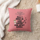 アイスコーヒーとスパイシーな本しか必要ない クッション (ブランケット)