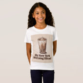アイスコーヒーとニューヨークの都会の混沌 Tシャツ (正面フル)