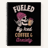アイスコーヒーと不安で煽られる ノートブック (正面)