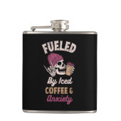 アイスコーヒーと不安で煽られる フラスク (正面)