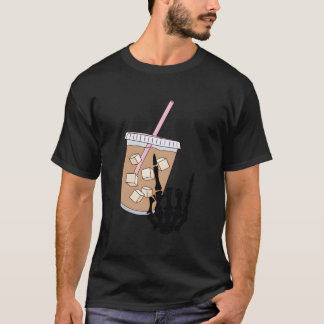 アイスコーヒーと不安で煽られる Tシャツ