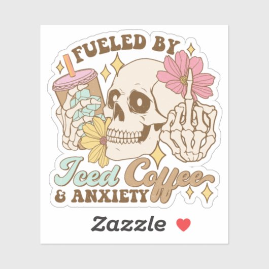 アイスコーヒーと不安ビニールのシールで煽られる シール (シート)