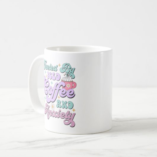 アイスコーヒーと不安マグカップで煽られる コーヒーマグカップ (正面左)