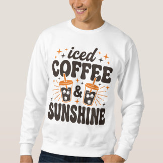 アイスコーヒーと太陽の光 夏の気分 スウェットシャツ