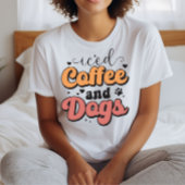 アイスコーヒーと犬、愛犬家 Tシャツ