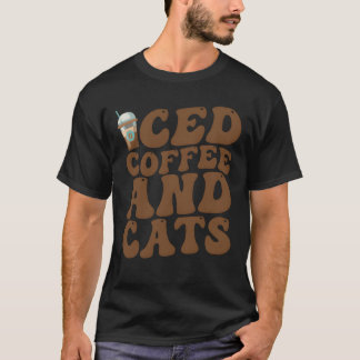 アイスコーヒーと猫のグルービーな家族 Tシャツ