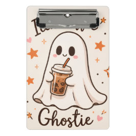 アイスコーヒーのオバケちゃん - かわいいハロウィン  ミニクリップボード