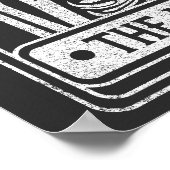 アイスコーヒーのスケルトンのハロウィーンコーヒー愛好家 ポスター (角)