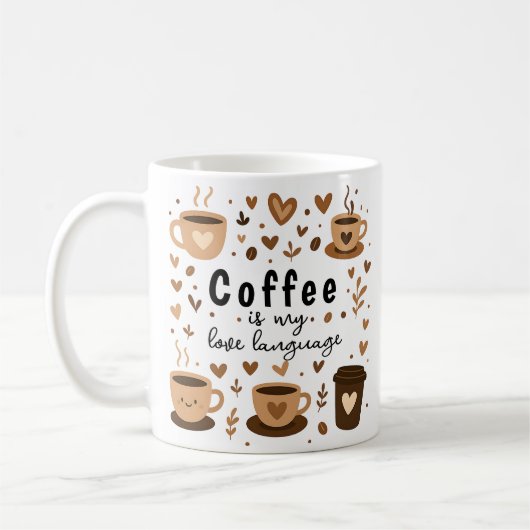 アイスコーヒーのトレンド好きへのギフト コーヒーマグカップ (左)