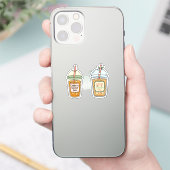 アイスコーヒーは先生の活力源 | おもしろギフト シール (スマートフォン)