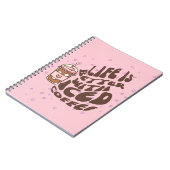 アイスコーヒーは命が伸びる ノートブック (左側)