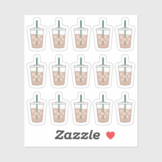 アイスコーヒードゥードルカップ コーヒー好きな人のためのブジョープランナー シール (シート)