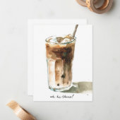 アイスコーヒードノートカード ノートカード (正面/裏面インサイチュ)