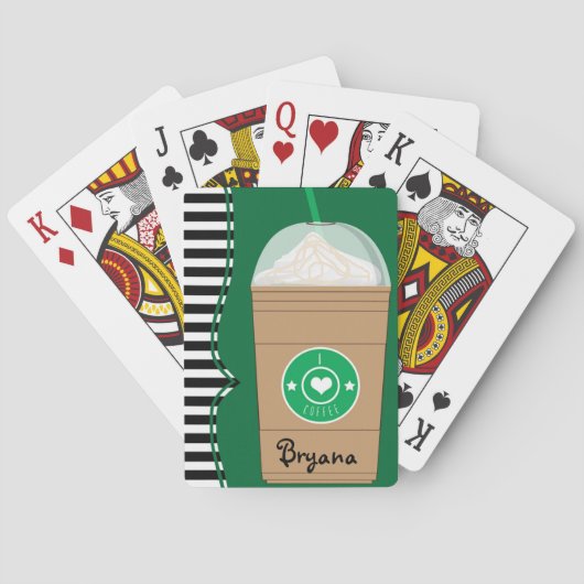 アイスコーヒーフラペチーノ パーソナライズド プレイ カード (裏面)