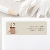 アイスコーヒーフローラメイスンジャーベビーが醸造している ラベル (インサイチュ)