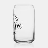 アイスコーヒーブレークビール缶グラスを少し飲む ガラス缶 (左)