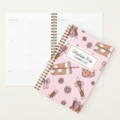 アイスコーヒープランナーラバーコケット名モノグラム プランナー手帳 (ディスプレー)